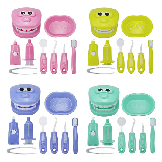 Kids Oral Dentistry Dentist Doctor Nurse Pretend Role Play Imagination 9pc NEW Set