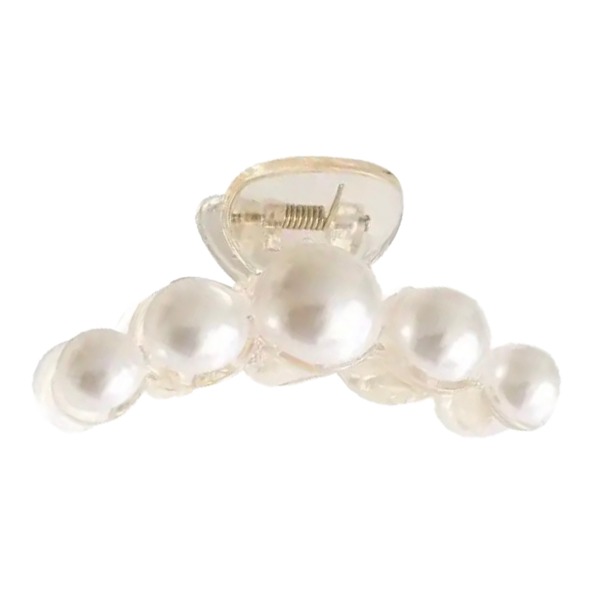 2pc Faux Pearl Hair Claw Shark Clips Small 1.8" Non-Slip Strong Hold New Lot