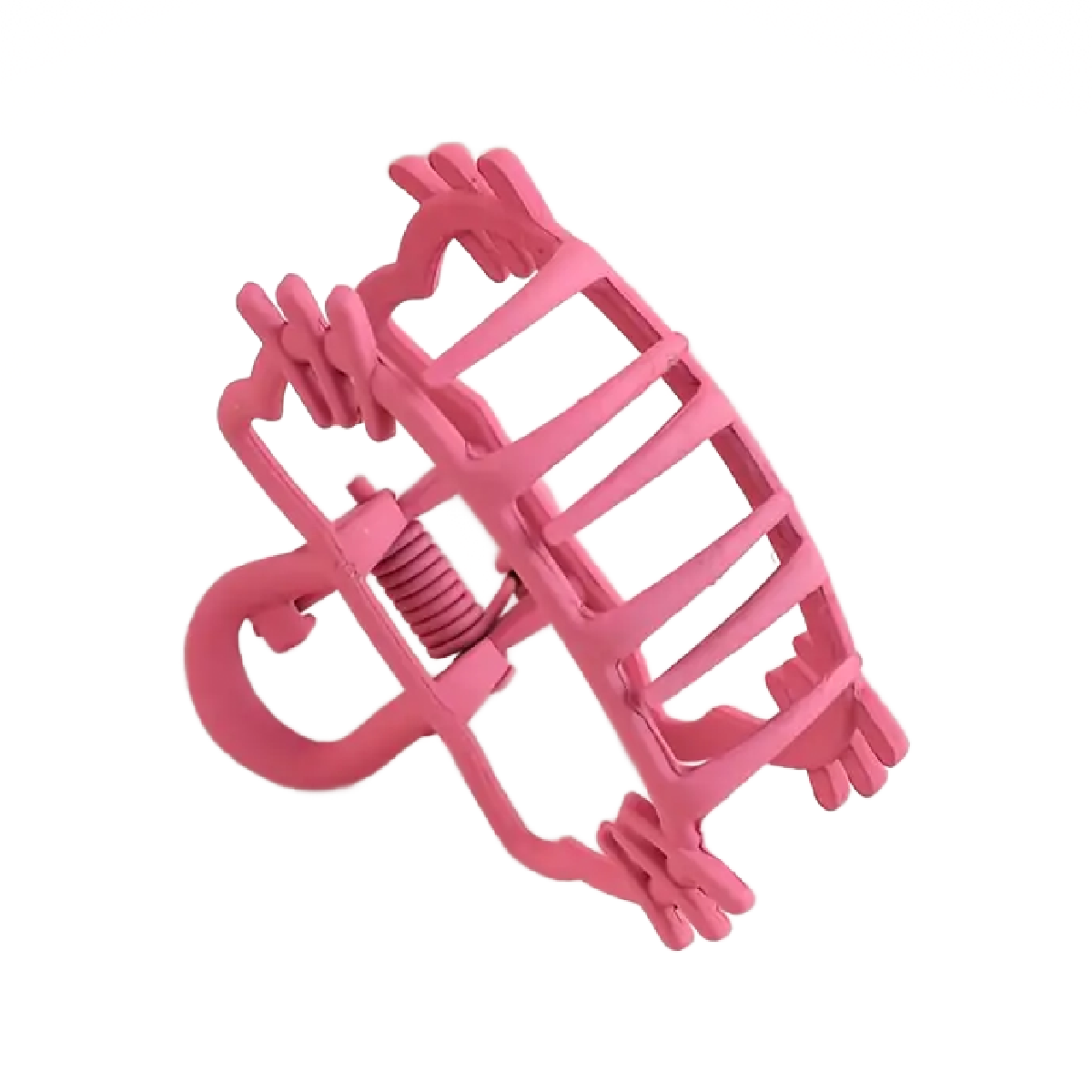 Pink Hollow Kitty Cat Hair Claw Alloy Clip New Accessory For Adult, Teens, Kids