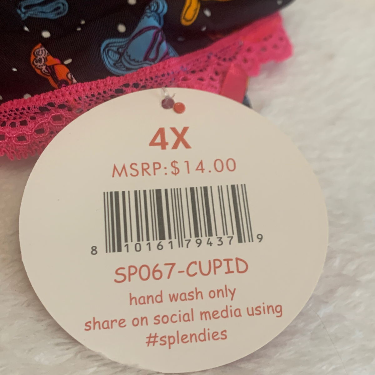 2x Splendies Valentina Cupid Bikini Panties 4X Lace Lingerie New Underwear Lot