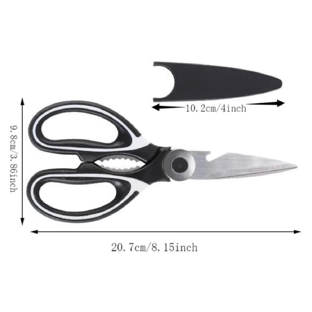 Stainless Steel Kitchen Shears Heavy Duty Multipurpose Scissors For Meats Bones