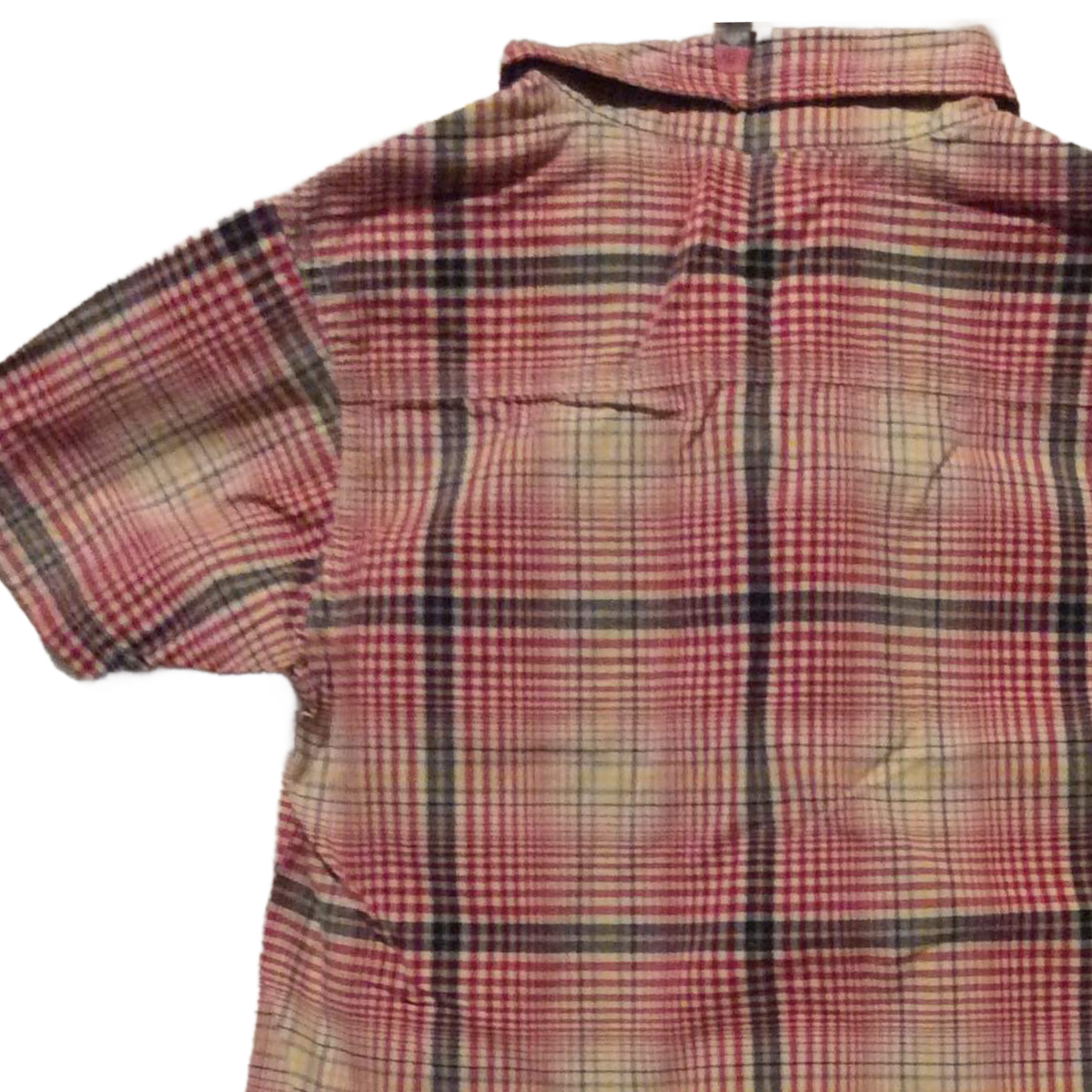 Gymboree Plaid Shirt Boys Size 4 Button Up Chest Pocket Short Sleeve 100% Cotton