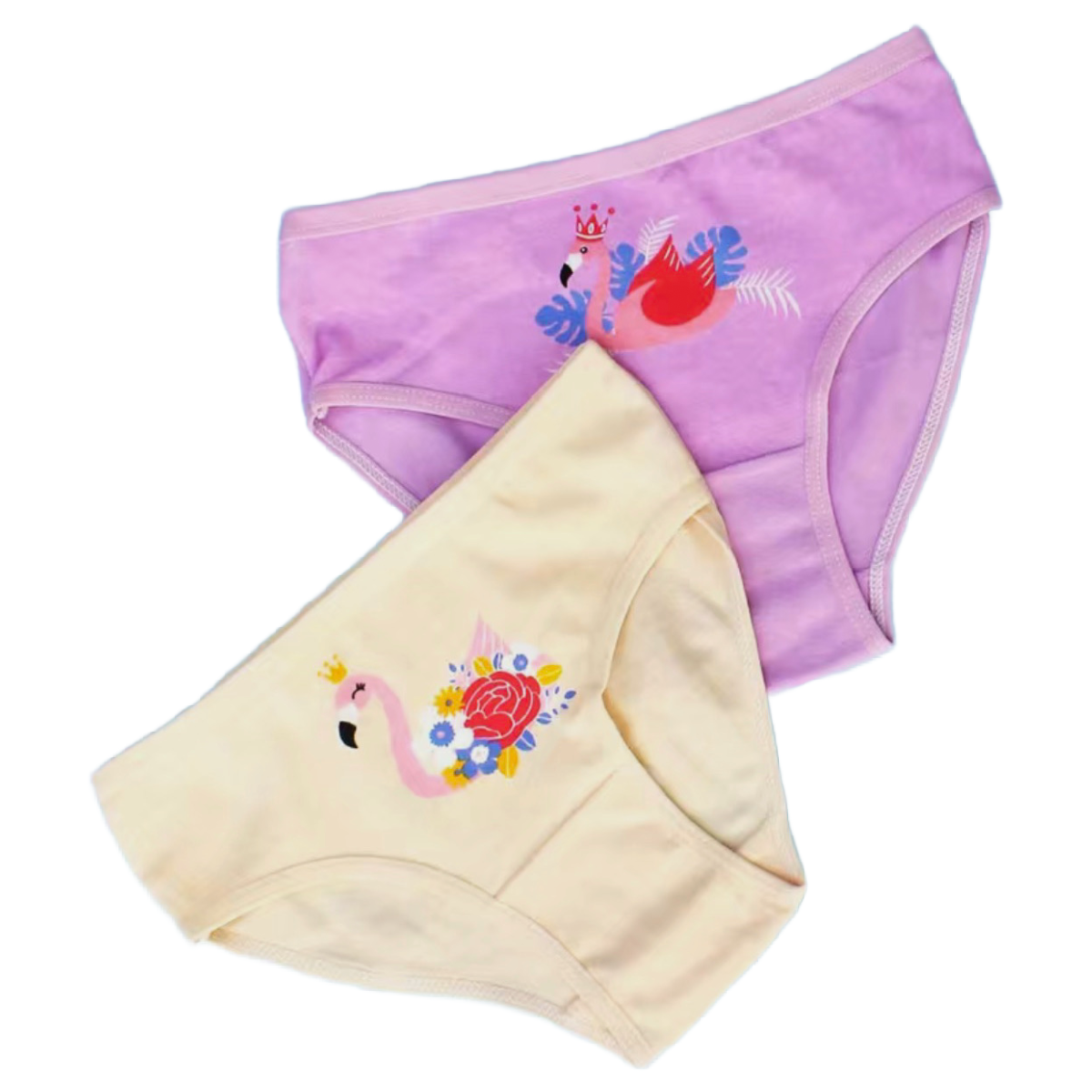 Lot of 4 Pairs of Cotton Brief Panties Stretchy Underwear Girls Unisex Boys NEW