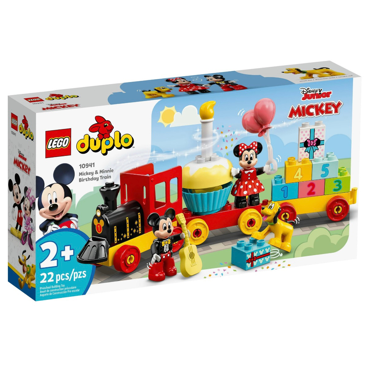 LEGO Duplo 10941 Disney Junior Mickey & Minnie Birthday Train Set With Pluto New