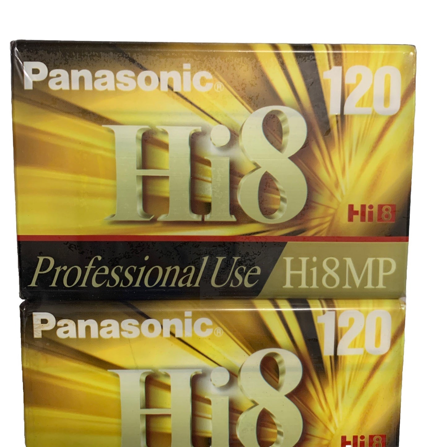 Panasonic 2 Pack Hi8 MP 120 Professional Use 8mm Camcorder Video Tapes Sealed
