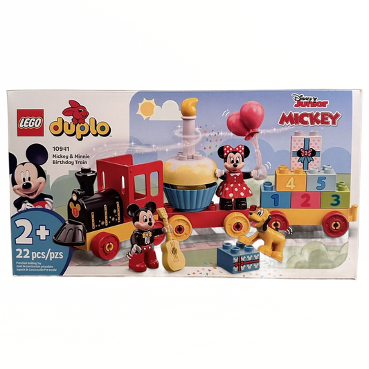 LEGO Duplo 10941 Disney Junior Mickey & Minnie Birthday Train Set With Pluto New
