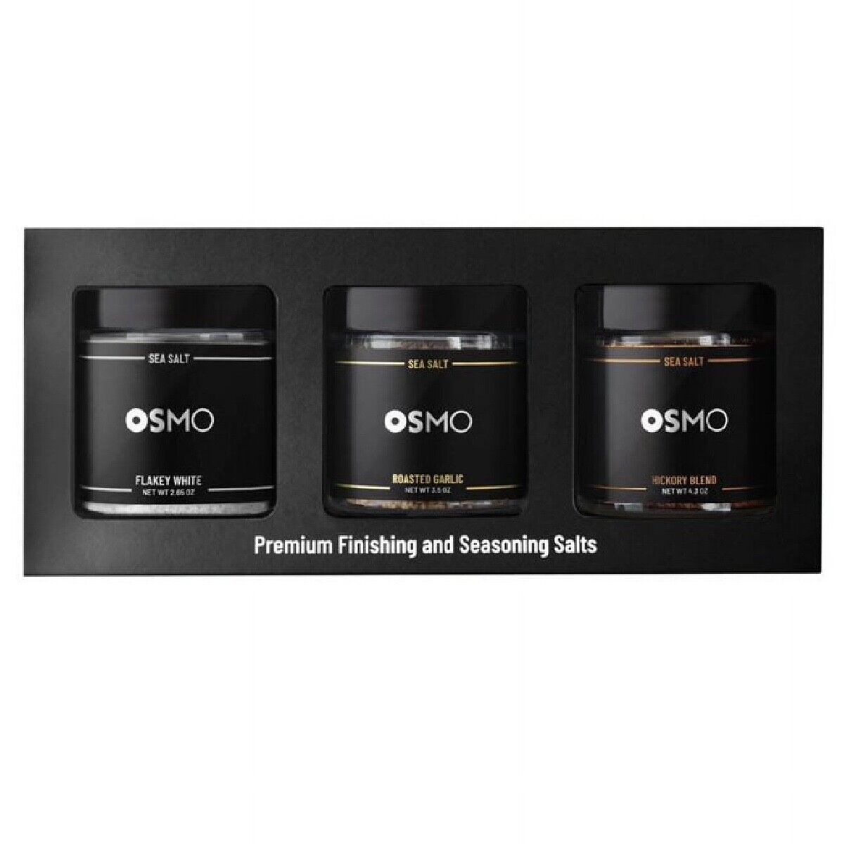 Gourmet OSMO Premium Finishing & Seasoning Salts 3 Variety Pack Nick DiGiovonni