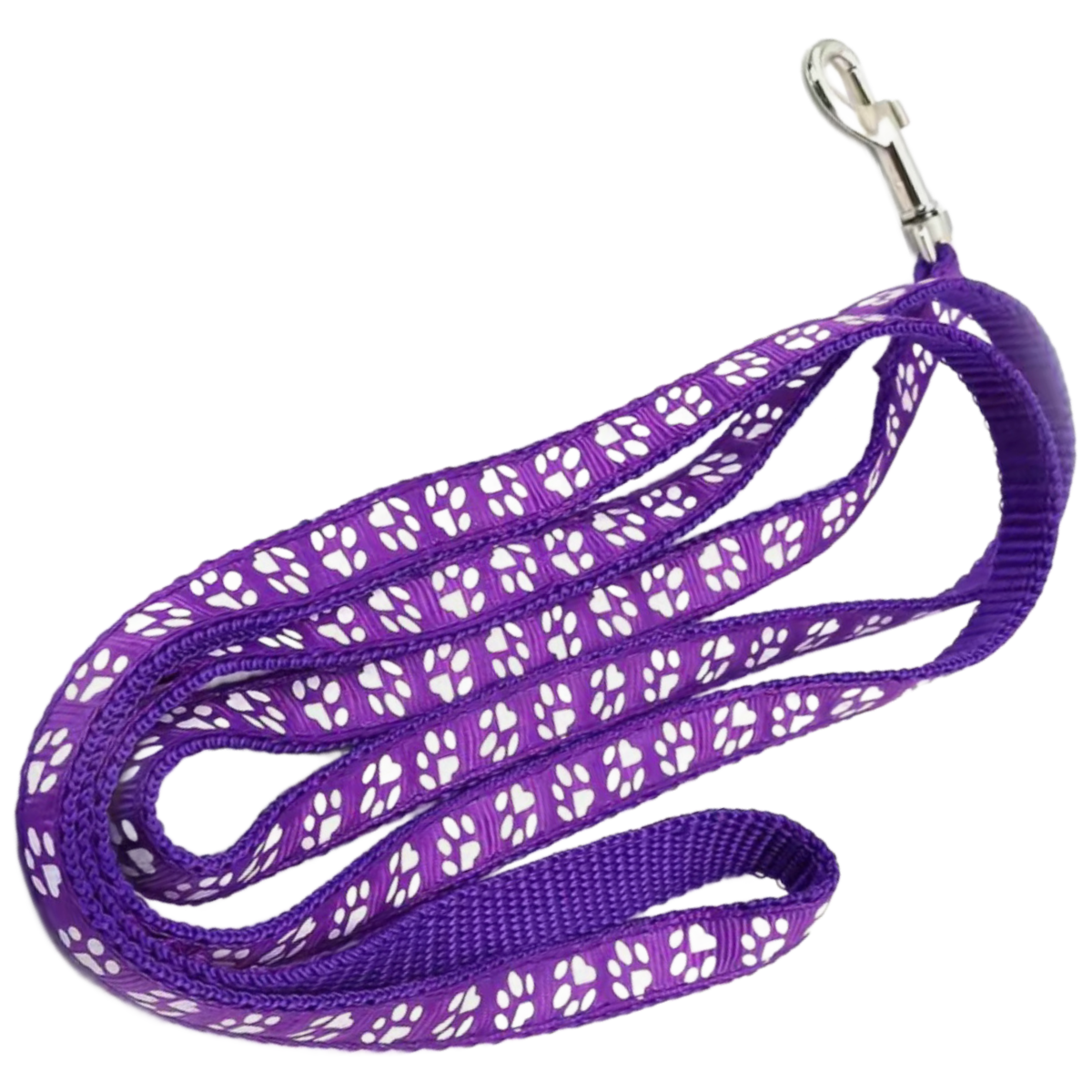 Pet Leash & Collar Combo Cat or Puppy Dog Paw Small 7.5"-12.5" Neck NEW 2pc Lot