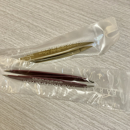 F.A.R.A.H. Z Lot Of 2 Tweeze Dual Ended Tweezers by Farah Brushes Sealed