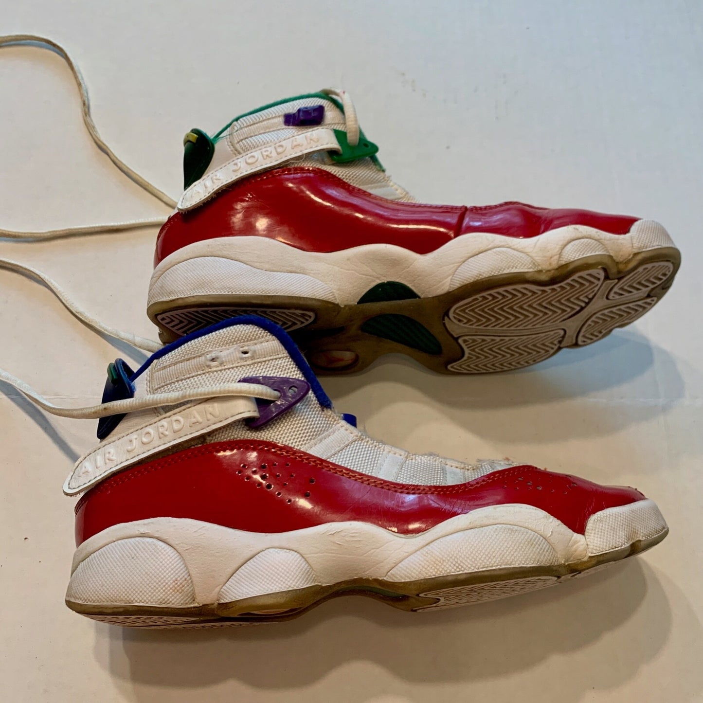 Nike Air Jordan 6 Rings GS Multi Retro Sneaker Shoes CW7004-100 Size 5.5 Youth