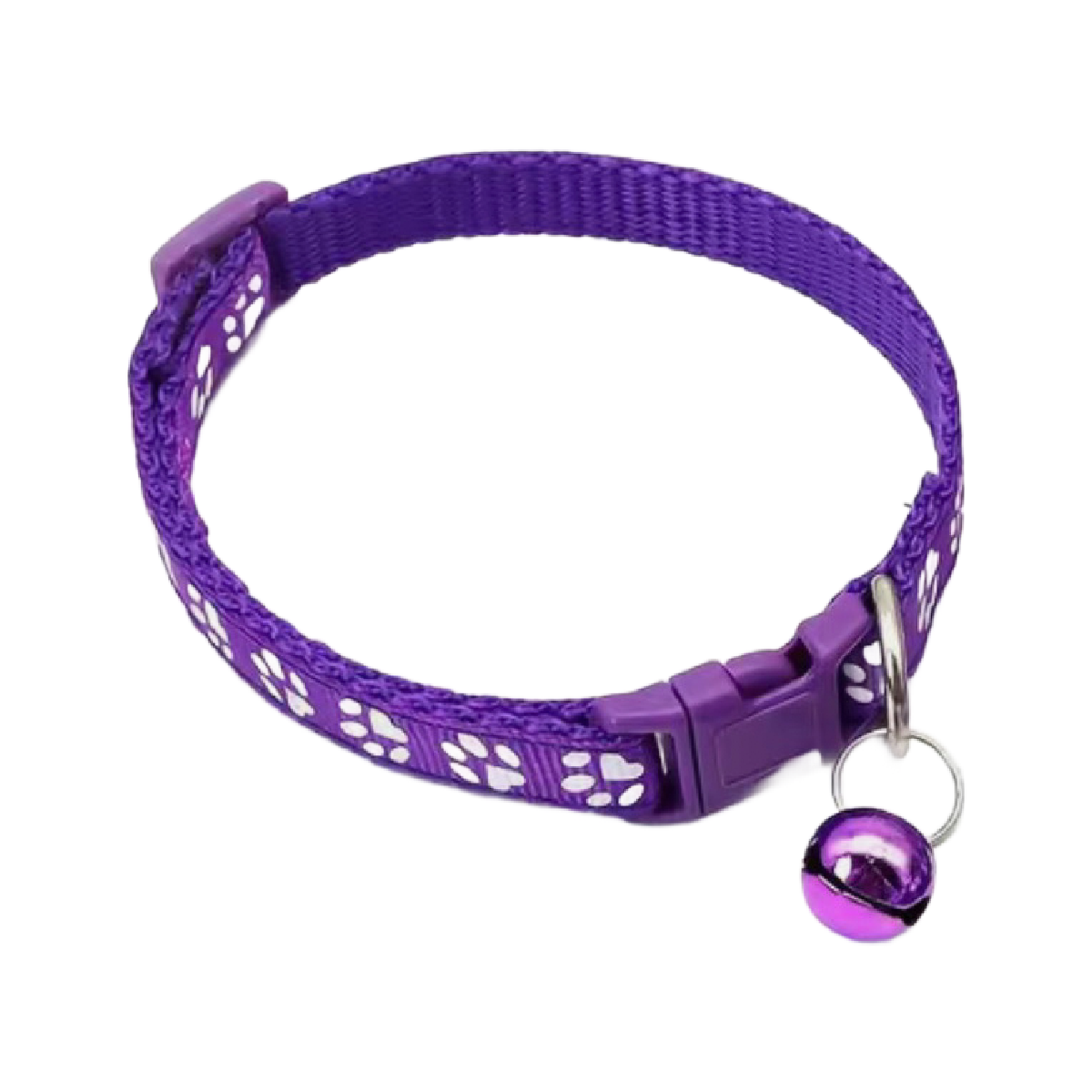 Pet Leash & Collar Combo Cat or Puppy Dog Paw Small 7.5"-12.5" Neck NEW 2pc Lot