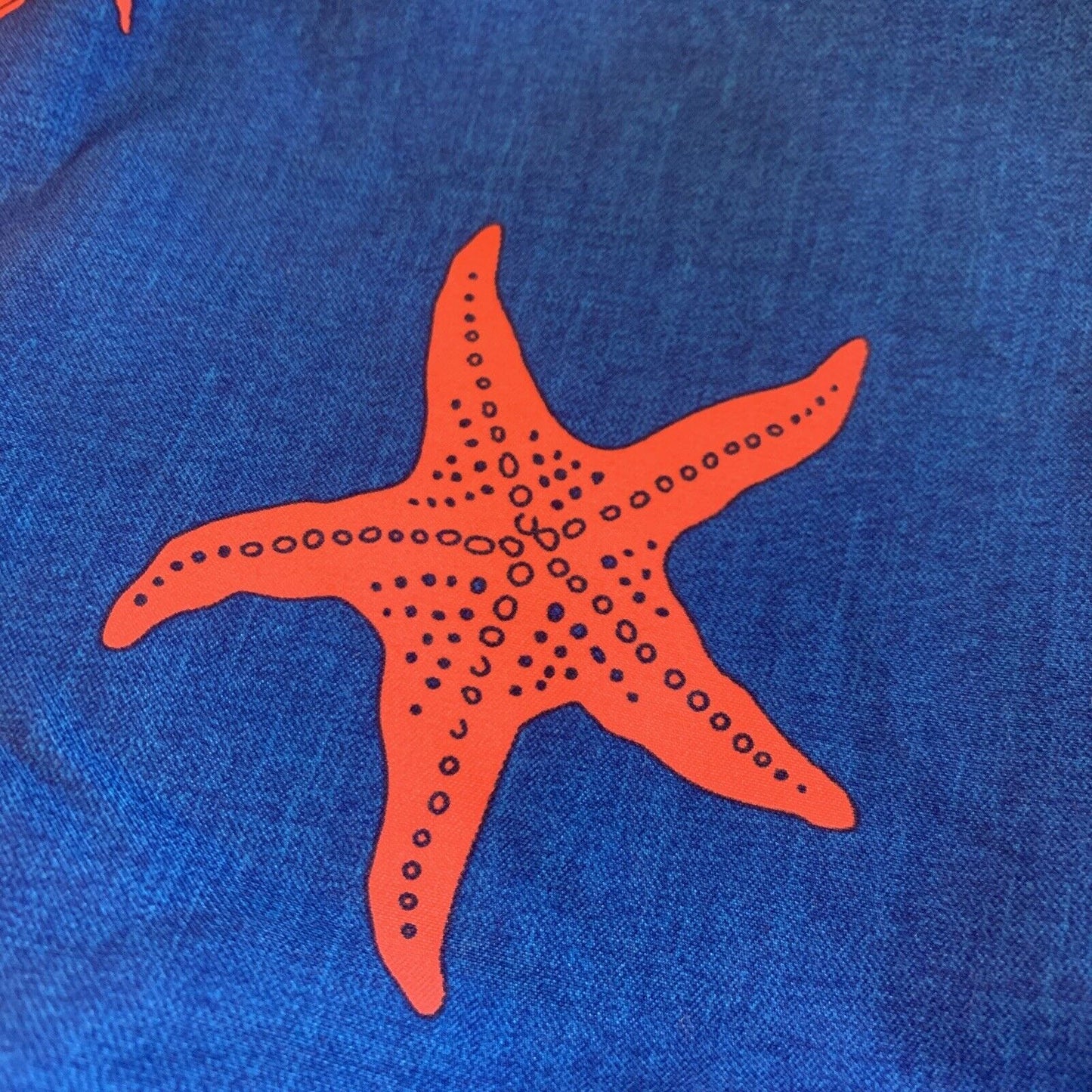 Old Navy Ocean Swim Trunks Size XL Tall 6" Pockets Blue Orange Fish Brief NWT