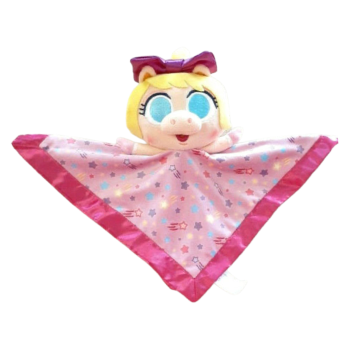 Disney Junior Miss Piggy Muppet Nursery Baby Lovey Blankie w/ Rattle NEW