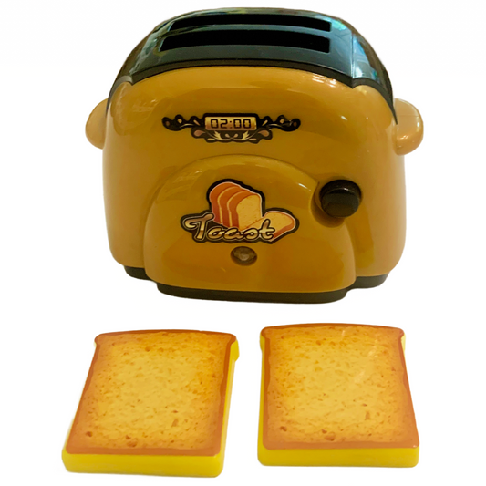 Pretend Play House Mini Toaster Bread Slices Toast Interactive Toddler 3+ NIB