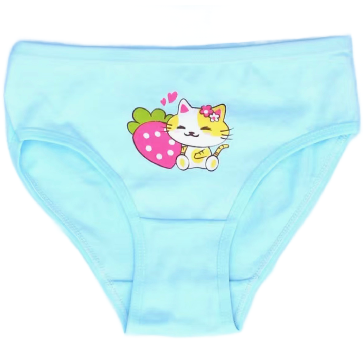 Lot of 4 Pairs of Cotton Brief Panties Stretchy Underwear Girls Unisex Boys NEW