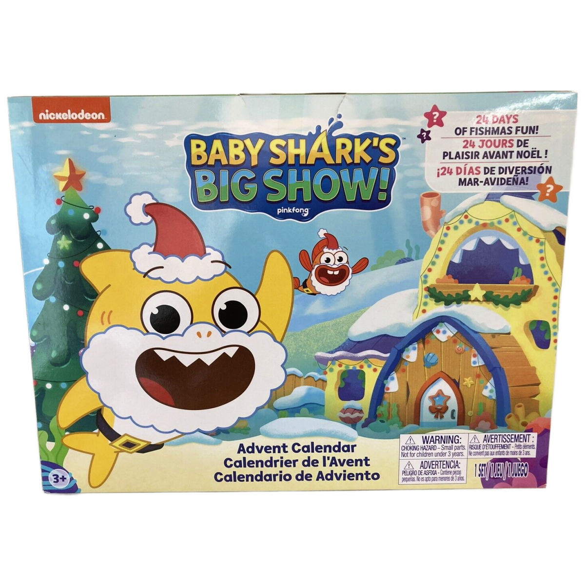 Baby Shark's Big Show Christmas Advent Calendar & William Musical Cube NEW Lot