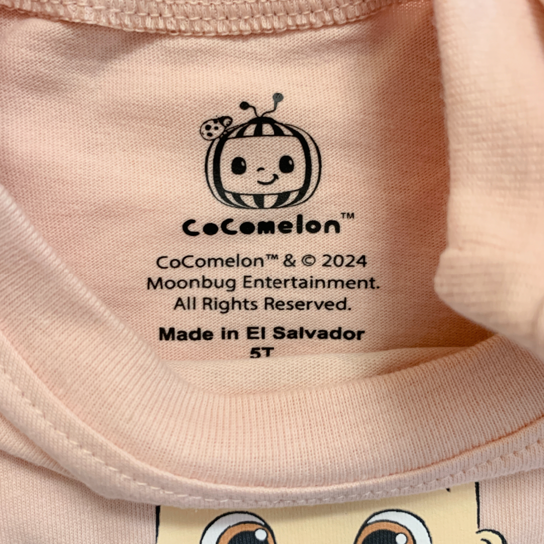 Old Navy CoComelon Size 5T Graphic T-Shirt Short Sleeve Unisex Toddler NWT