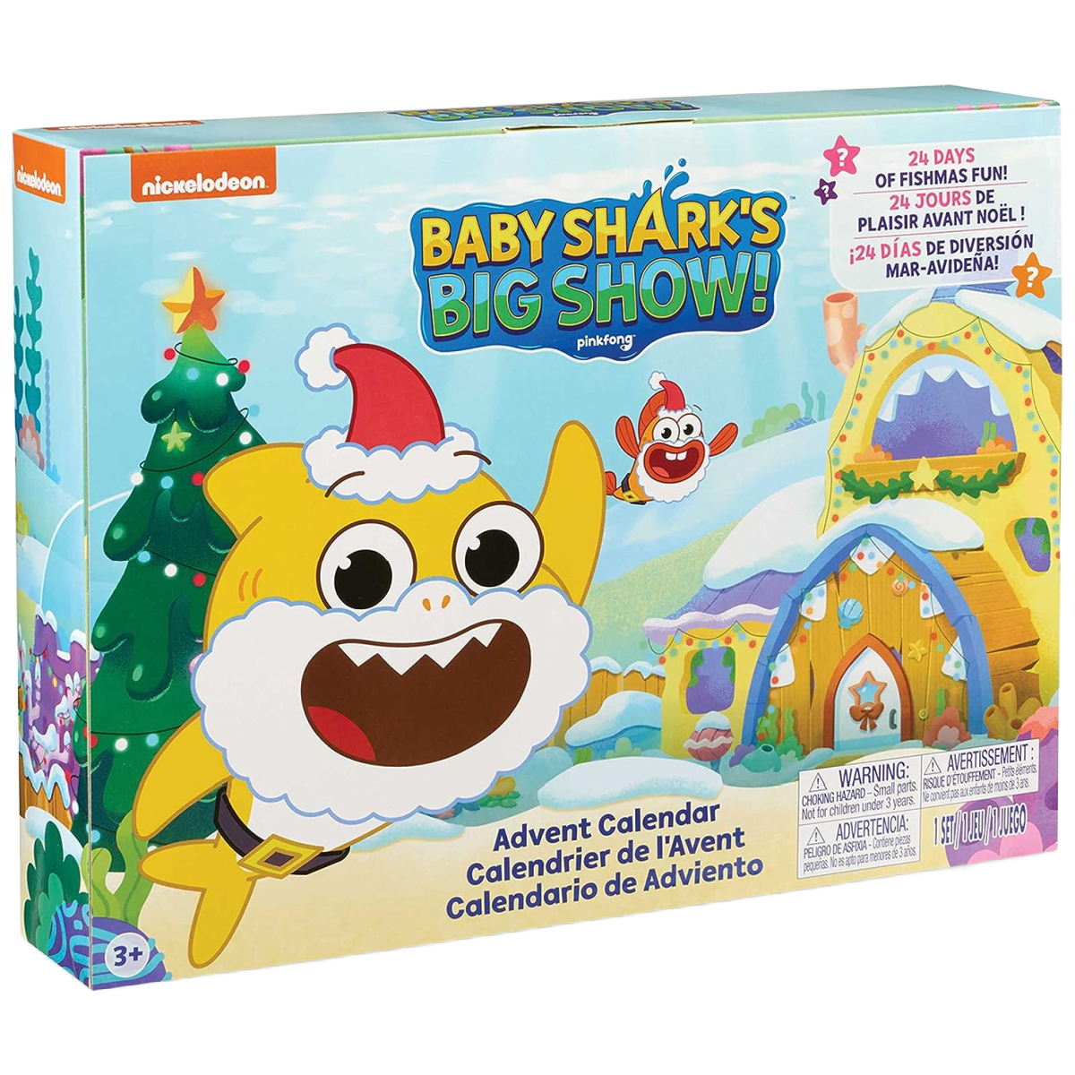 Baby Shark's Big Show Christmas Advent Calendar & William Musical Cube NEW Lot