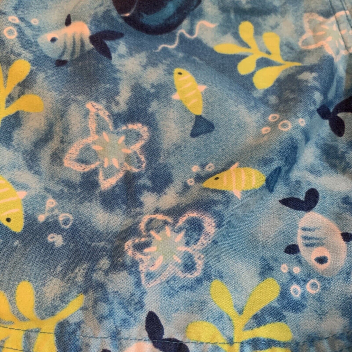 Swim Trunks Baby Boy 12 Month Mesh Brief Lining Elastic Waist Blue Whales Ocean