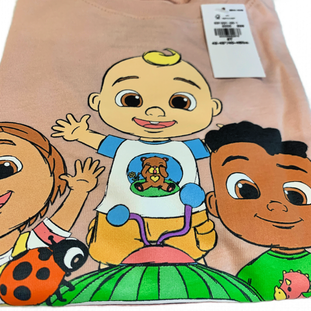 Old Navy CoComelon Size 5T Graphic T-Shirt Short Sleeve Unisex Toddler NWT