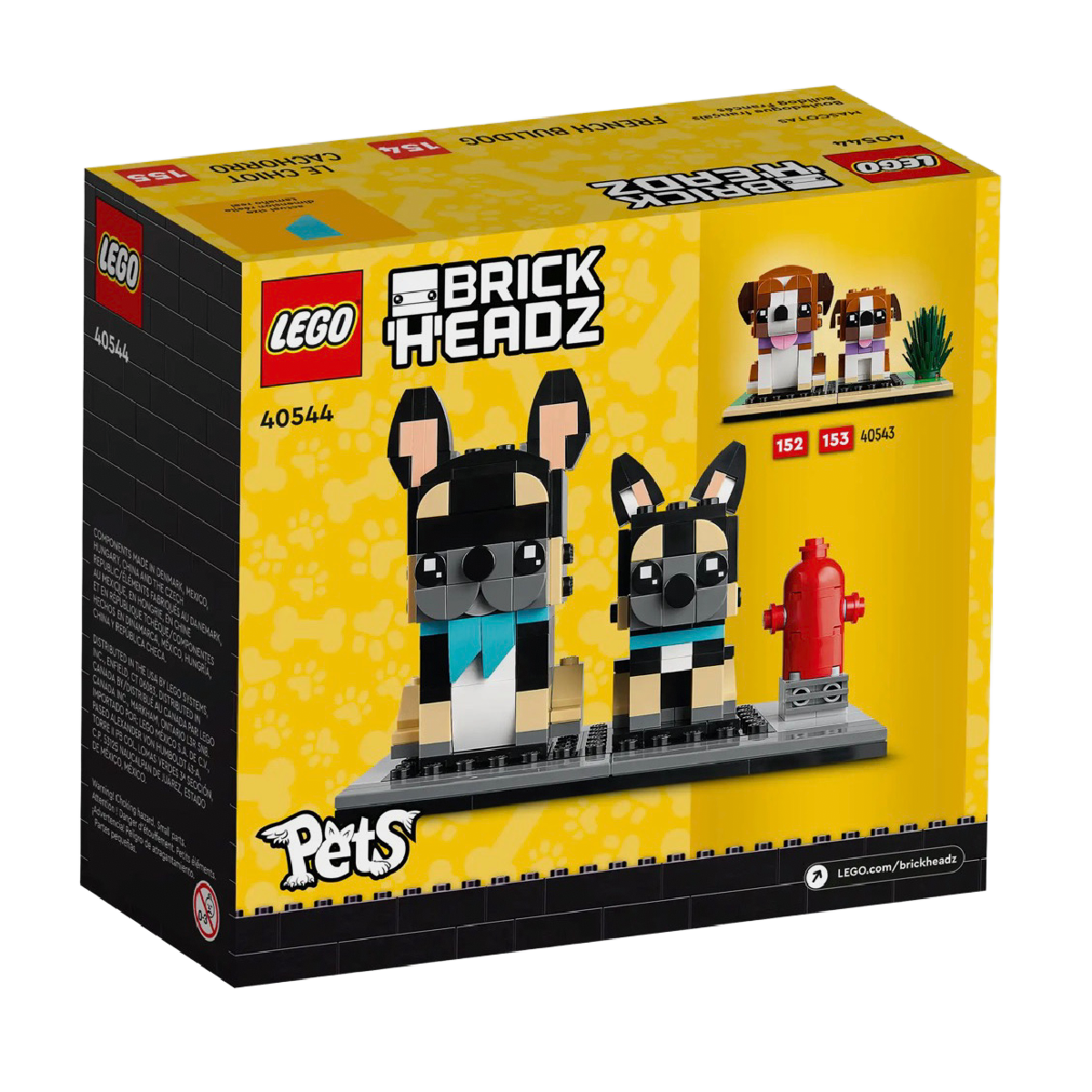 Lego 40543 BrickHeadz Pets St. Bernard & Puppy Dog NEW Sealed