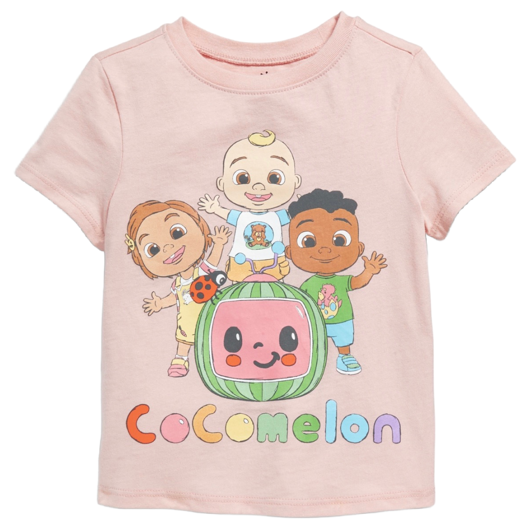 Old Navy CoComelon Size 5T Graphic T-Shirt Short Sleeve Unisex Toddler NWT
