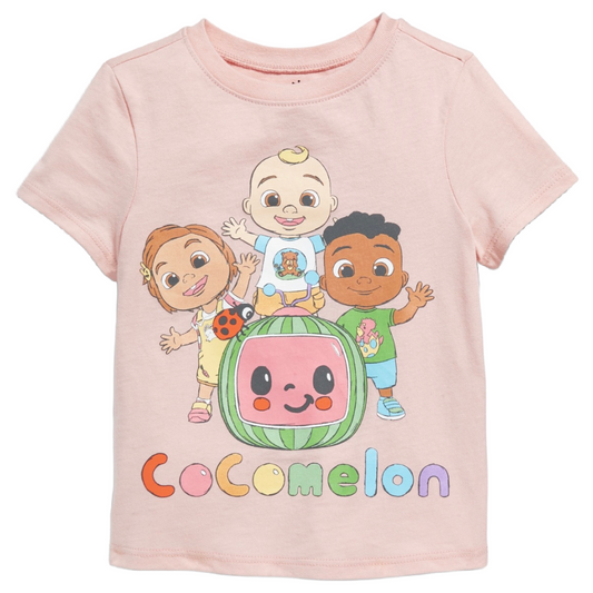 Old Navy CoComelon Size 5T Graphic T-Shirt Short Sleeve Unisex Toddler NWT