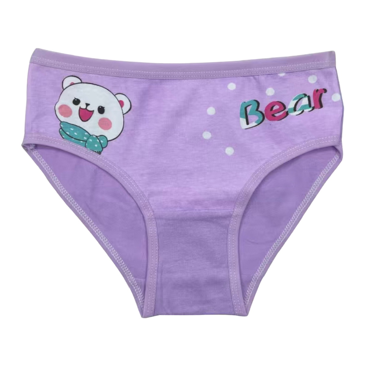 Lot of 4 Pairs of Cotton Brief Panties Stretchy Underwear Girls Unisex Boys NEW