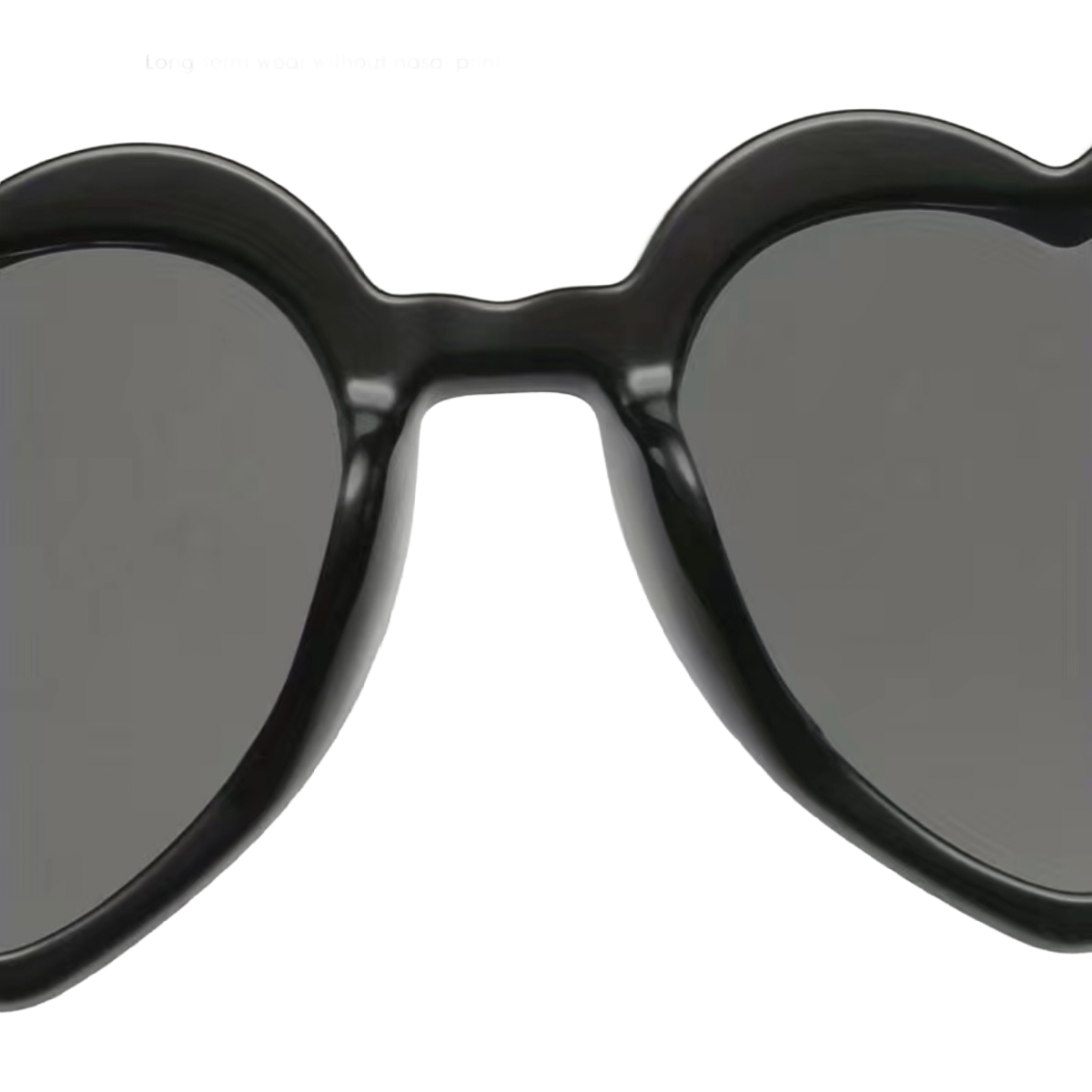 Black Heart Shaped Women’s Sunglasses Cat Eye UV Protection Metal Hinge NEW