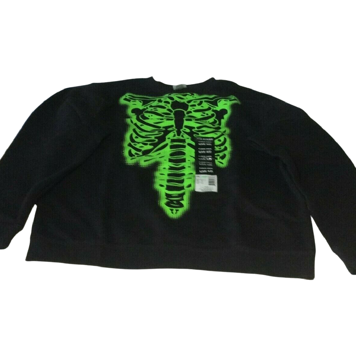 Teenage Ninja Turtles Size L RAPHAEL Costume & Skeleton Sweatshirt Halloween Lot