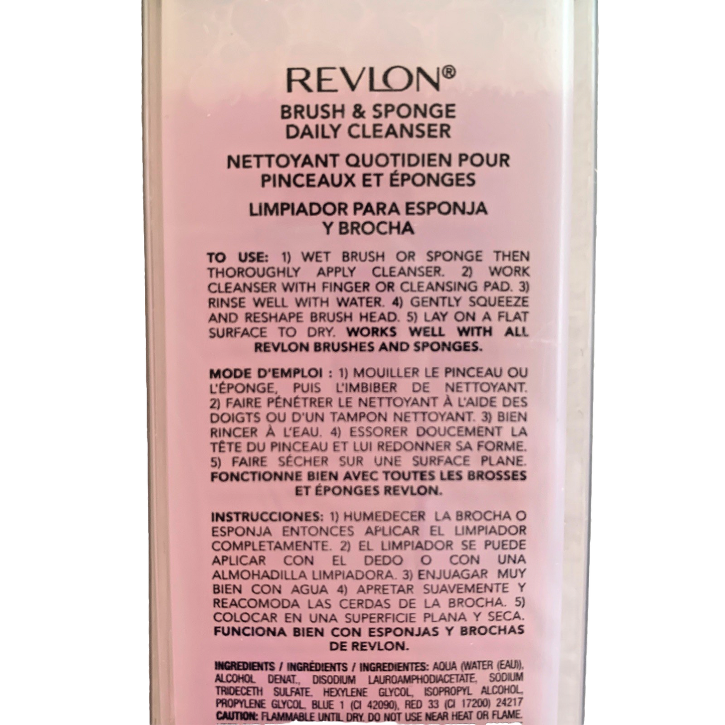 Revlon Brush And Sponge Daily Cleanser 4.4oz/130 ml. NEW
