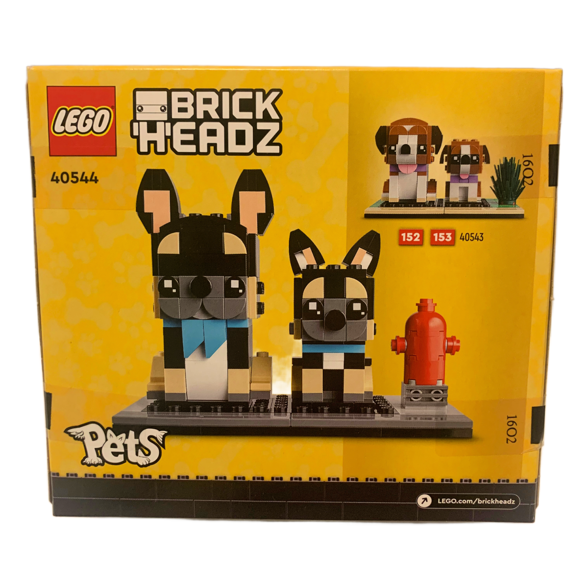 Lego 40543 BrickHeadz Pets St. Bernard & Puppy Dog NEW Sealed