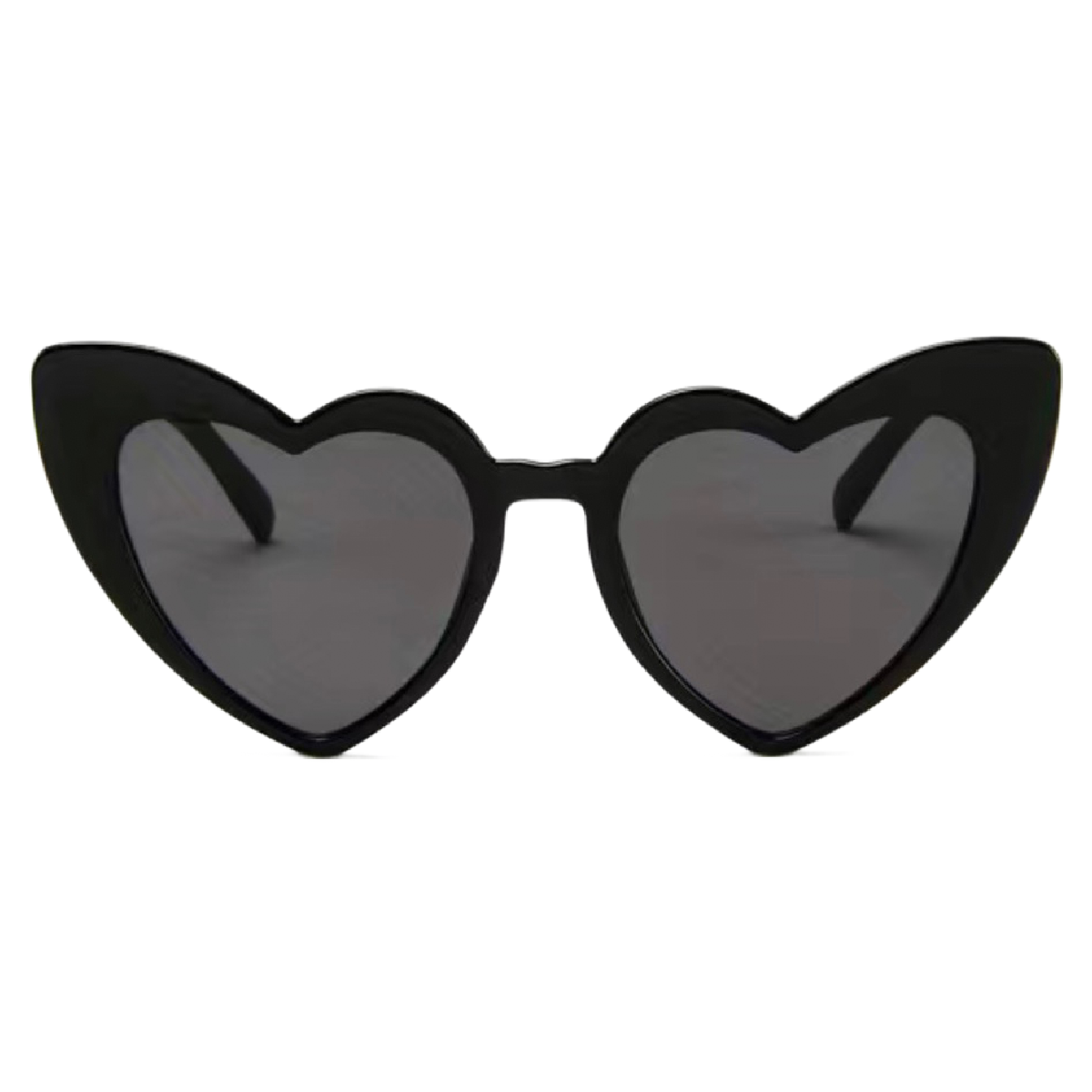 Black Heart Shaped Women’s Sunglasses Cat Eye UV Protection Metal Hinge NEW