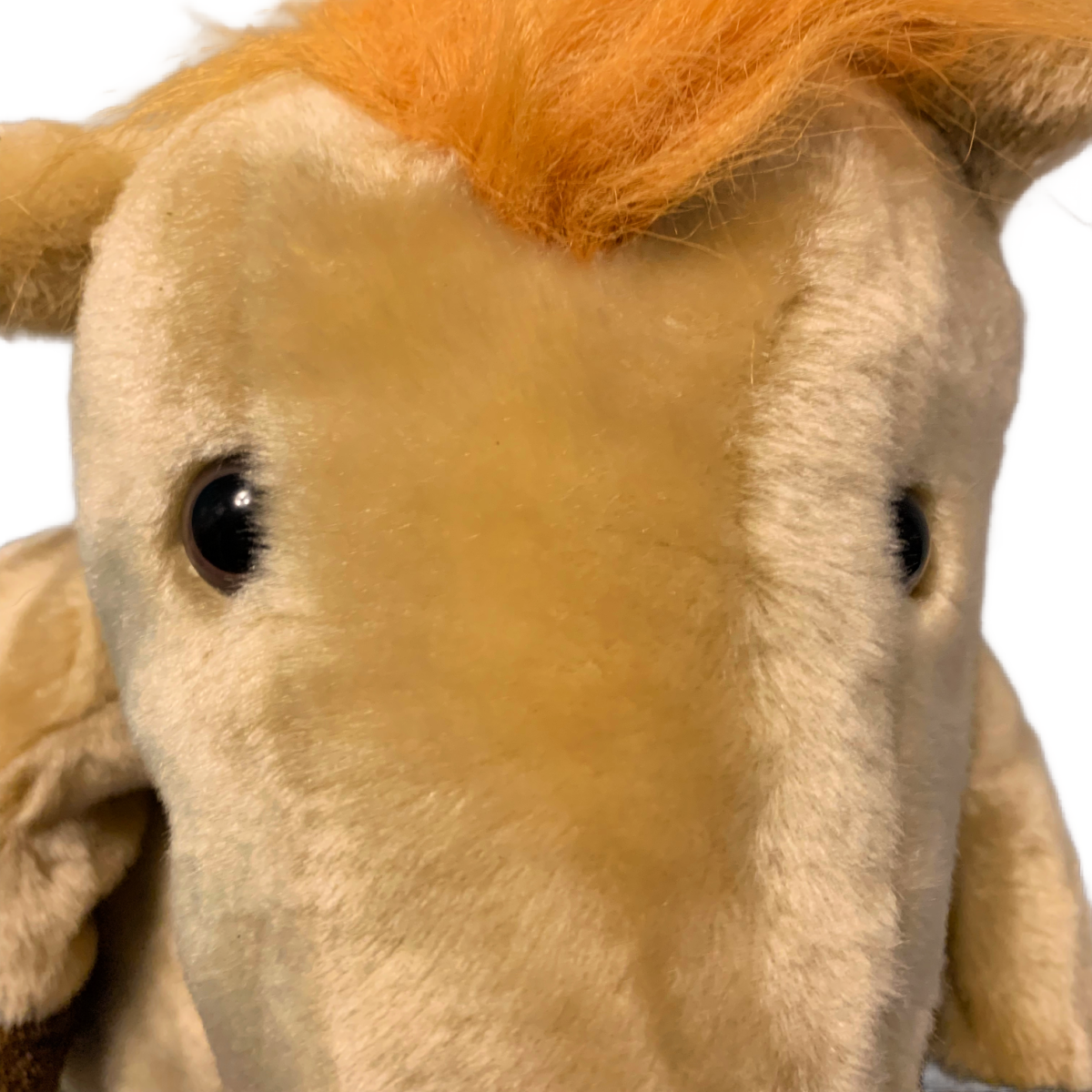 Small Plush Horse Pony Backpack Light Brown Zip Animal Toddler Bag Adjustable
