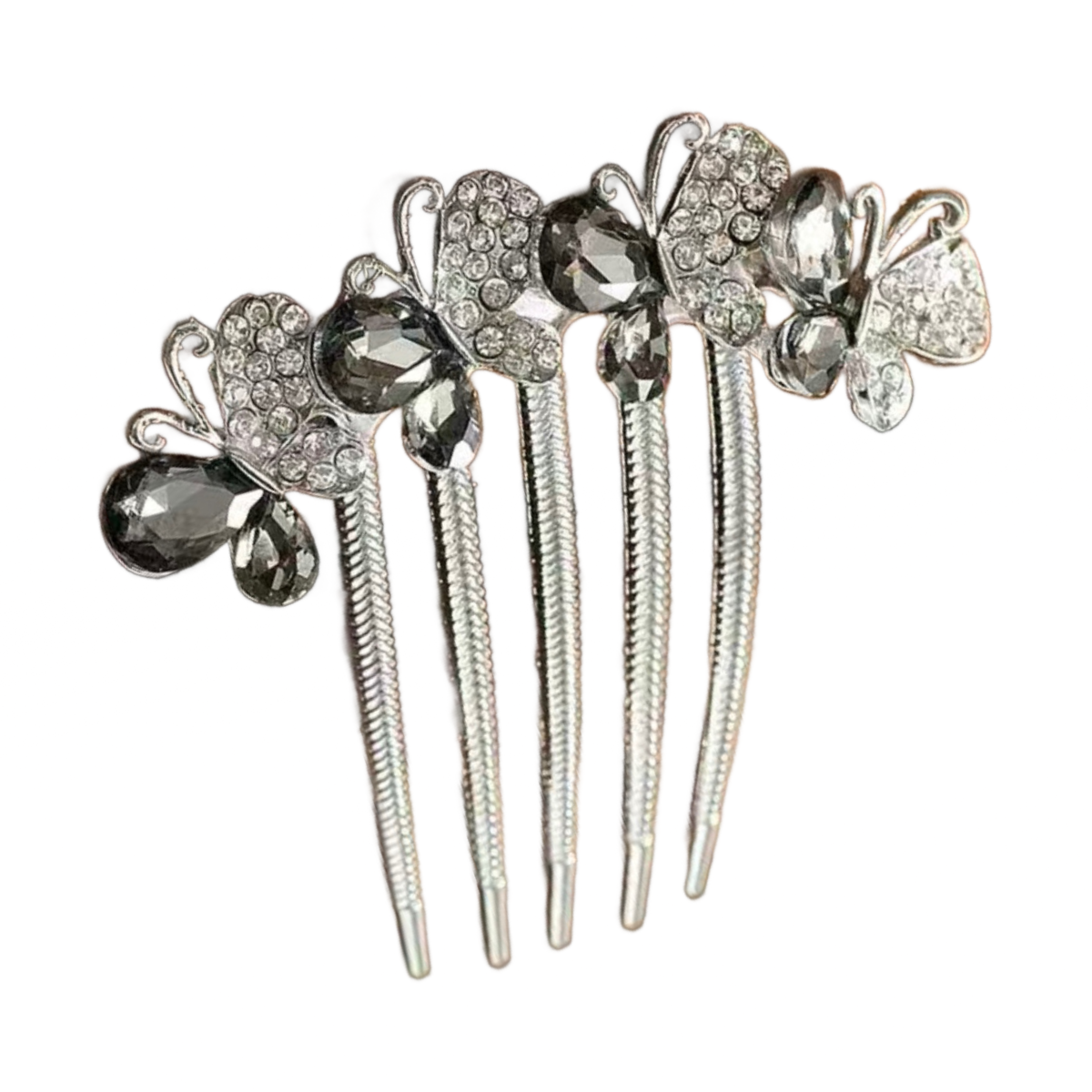 Rhinestone Butterfly Hair Large Comb Barrette Pin Luxury Hair Accessory NEW