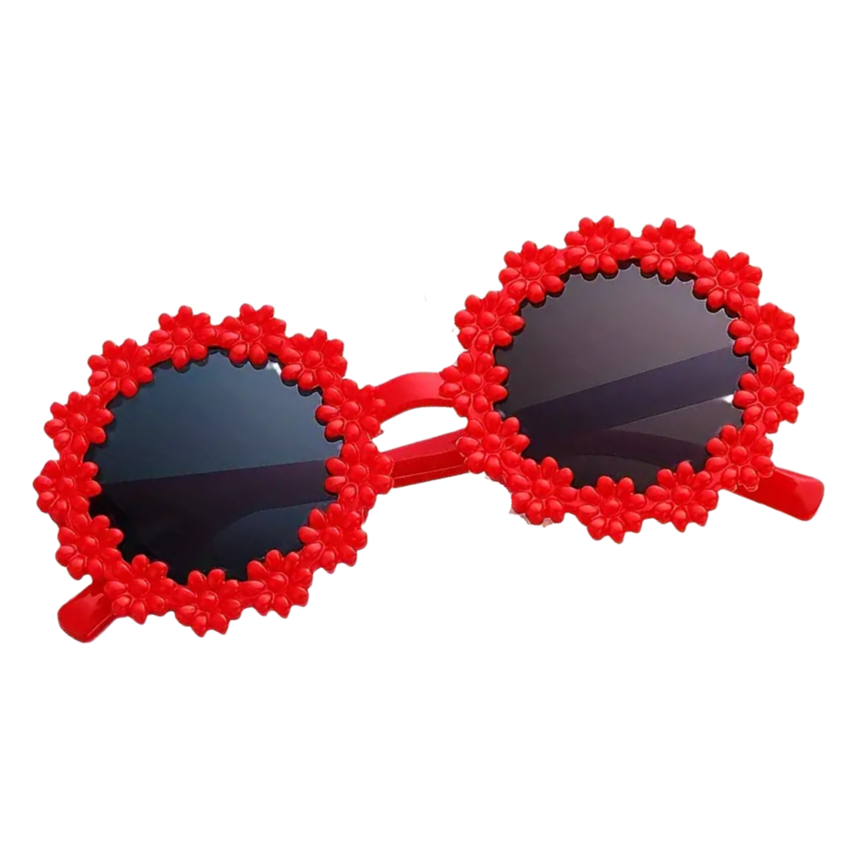 Round Floral Sunglasses Trendy Cute Toddler Kid Summer Tinted Shade Glasses New