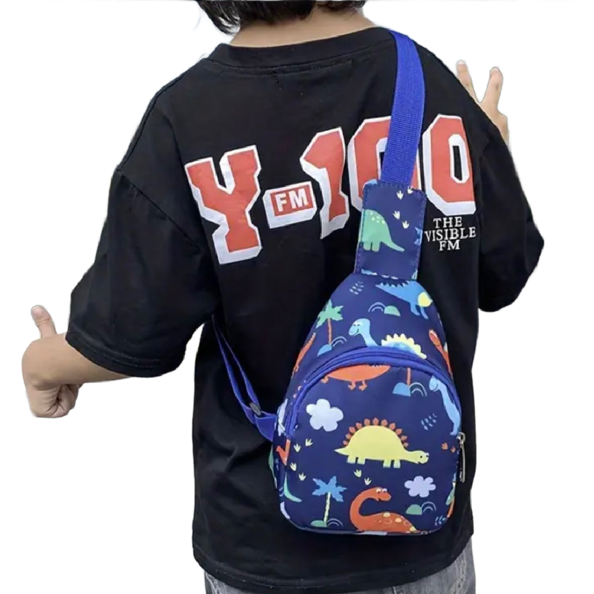 Mini Dino Backpack Crossbody Chest Bag Nylon Sport Travel Casual Unisex New