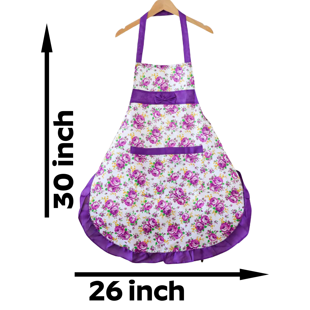 Floral Apron Kitchen Adjustable Pocket BBQ Baking Crafting Gardening NEW