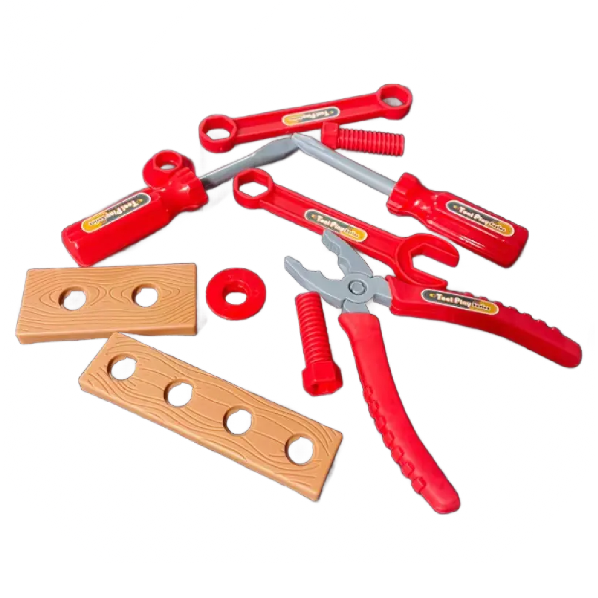 Children's Toolbox Set 11pcs Simulation Repair Red Tools Pretend Play House New