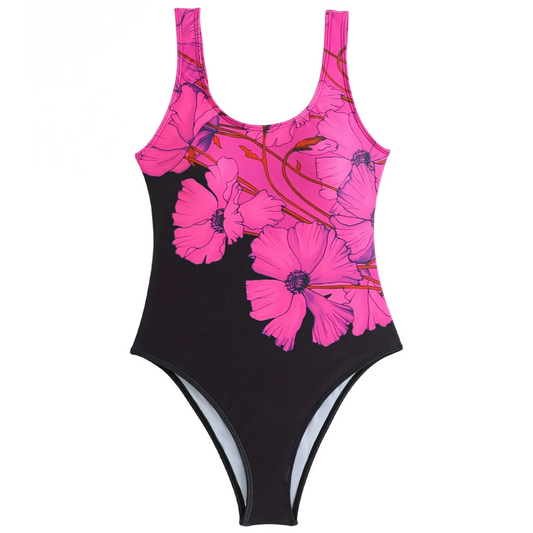 Floral One-Piece Swimsuit Swimwear New
