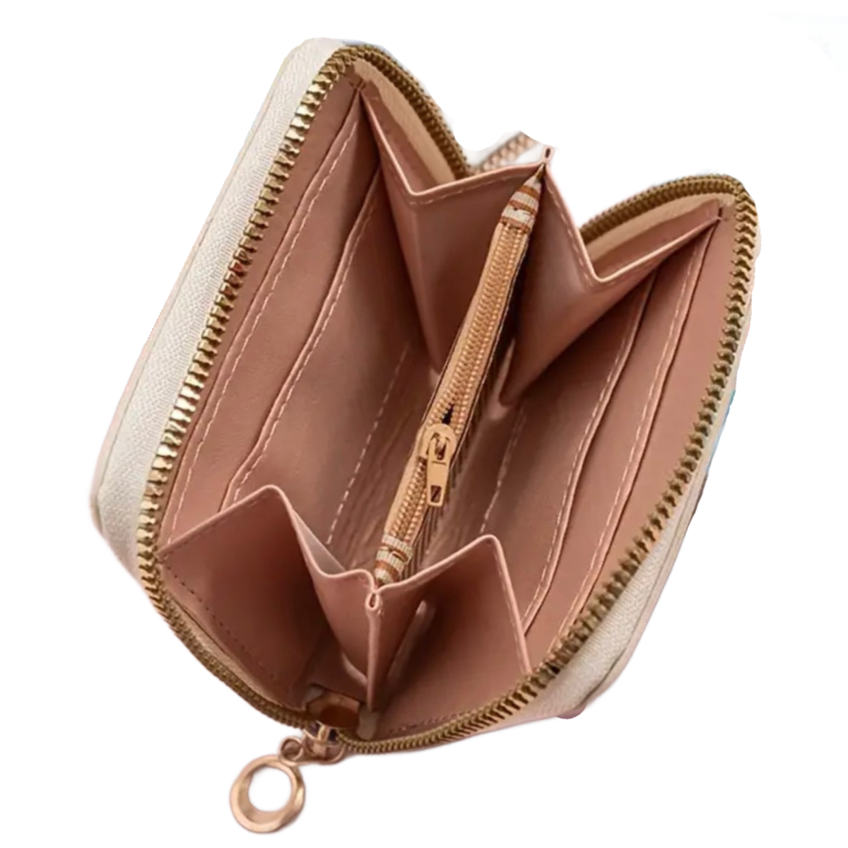 Stitch 4" Faux Leather Wallet Zipper Coin Pocket Credit Card Slot New