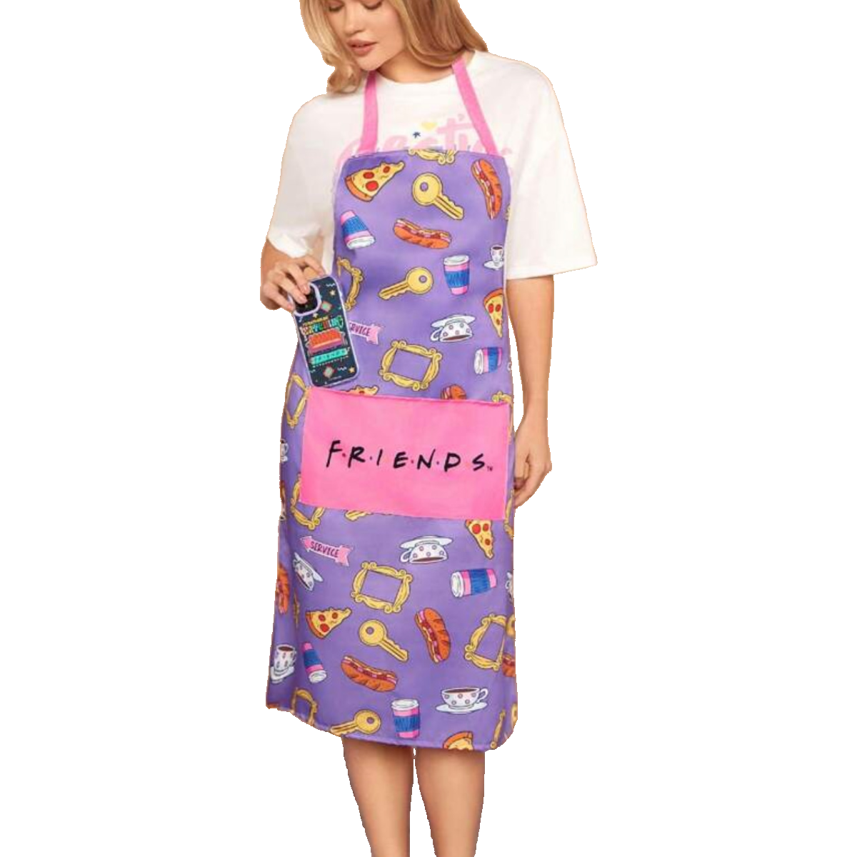 FRIENDS Kitchen Apron, Oven Mitt Glove, Pot Holder