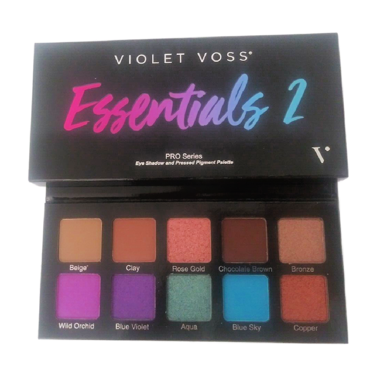 Violet Voss Essentials 2 Pro Series Eyeshadow Palette NIB 10 Shades