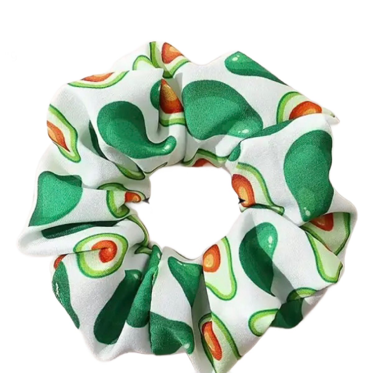 Avocado & Watermelon Scrunchies Rhinestone Bobby Pin Hair Accessory Sets