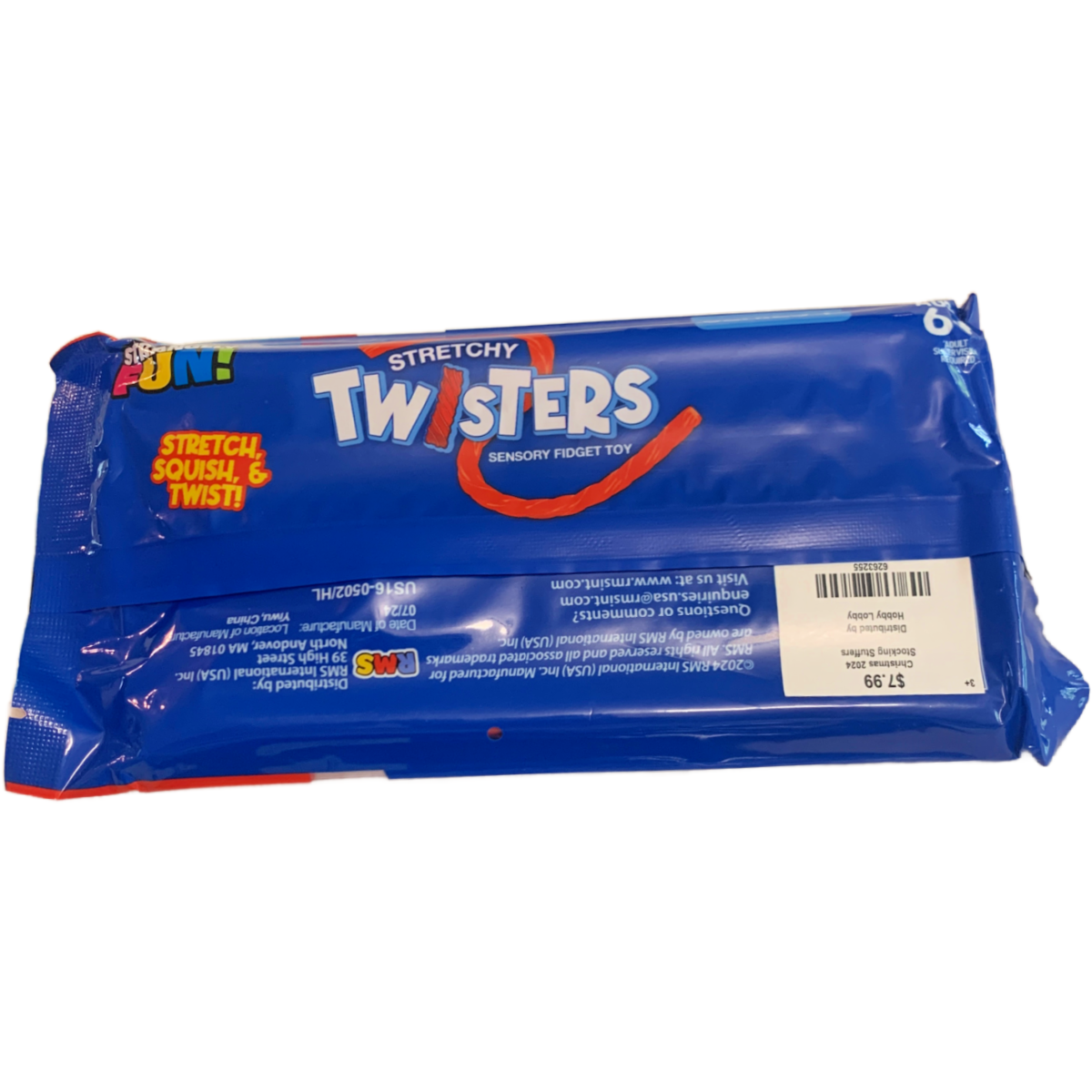 Set of Stretchy Twisters Sensory Fidget Toy Autism ADHD Anxiety Stretch