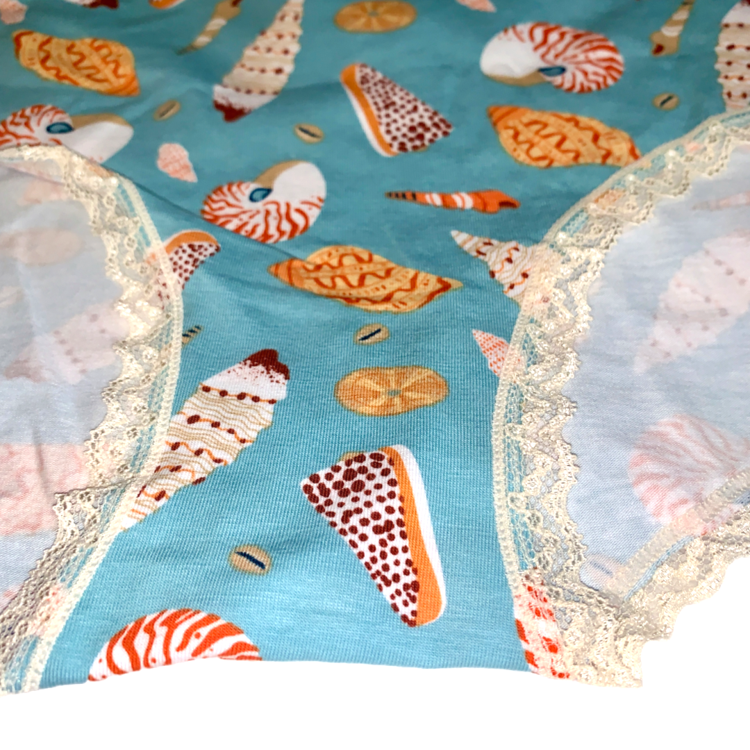 Splendies Bikini Panties Size 4x Beach Seashells Lot of 2 New Pairs of Underwear