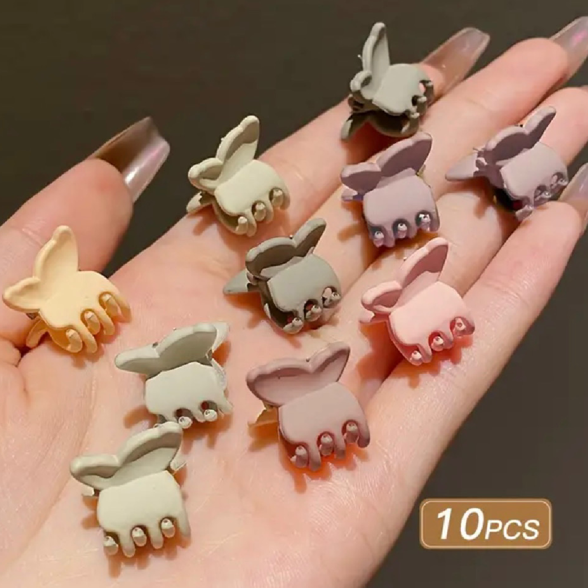 10pc Mini Hair Claw Shark Clips Set For Kids or Women New