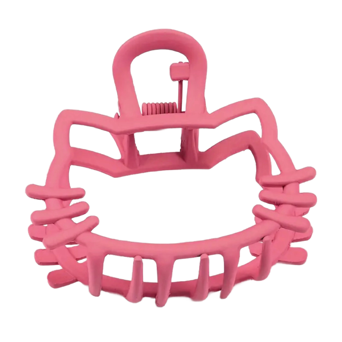 Pink Hollow Kitty Cat Hair Claw Alloy Clip New Accessory For Adult, Teens, Kids