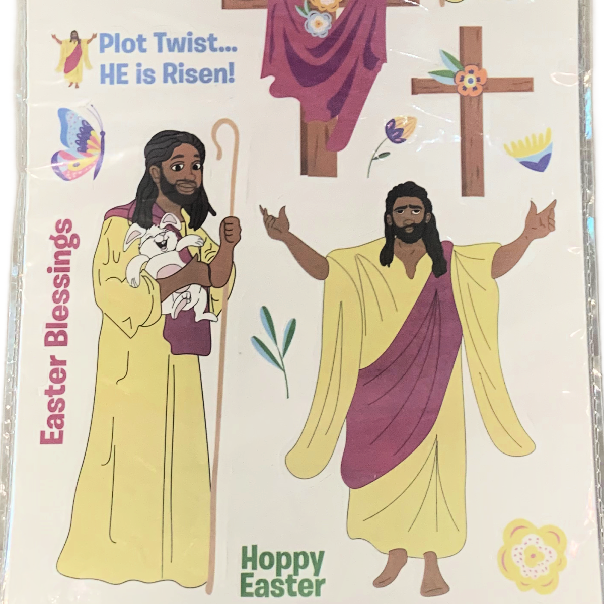 Black Paper Party Easter Jesus 750 Stickers Religious Bundle 5 Package Lot NEW