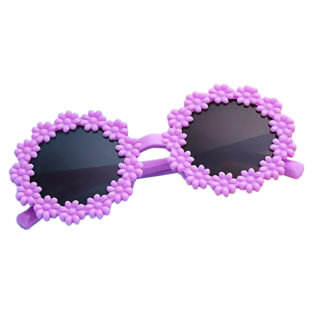 Round Floral Sunglasses Trendy Cute Toddler Kid Summer Tinted Shade Glasses New